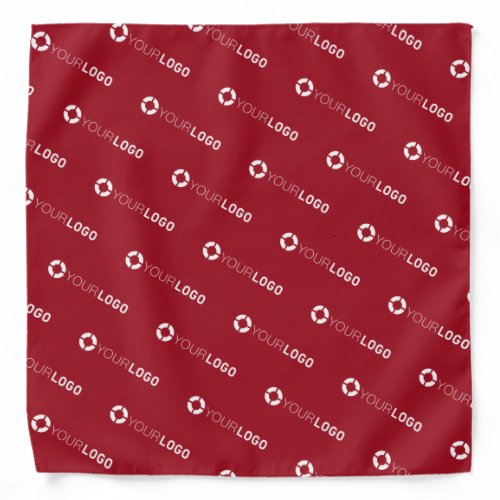 Red Custom Logo business branded promotional Bandana