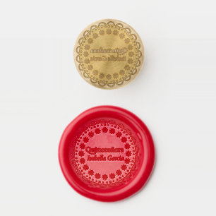 Red Custom Mexican Style Quinceañera Wax Seal Stamp