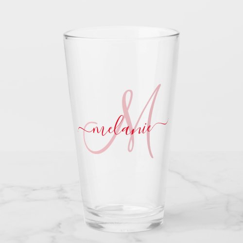 Red Custom Monogram Name Modern Handwriting Glass - Create your own personalized hand writing shot glasses with your custom name and monogram. To edit this design template, change the text fields as shown above. You can easily add more text or images, customize fonts and colors.
Treat yourself or make the perfect gift for family, friends, parents and grandparents!