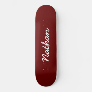 Red Customizable Skateboard