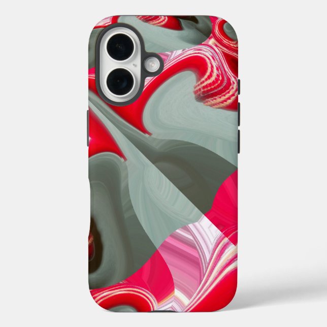 red Customize Product Case-Mate iPhone Case (Back)