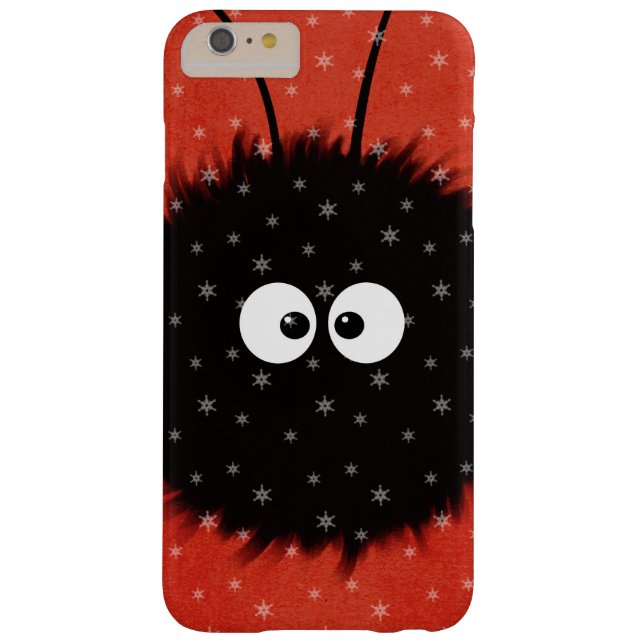 Red Cute Fluffy Dazzled Bug Character Winter Case-Mate iPhone Case (Back)