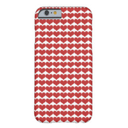 Red Cute Hearts Pattern BT iPhone 6 Case