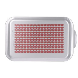 Red Cute Hearts Pattern Cake Pan