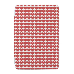Red Cute Hearts Pattern iPad Mini Cover