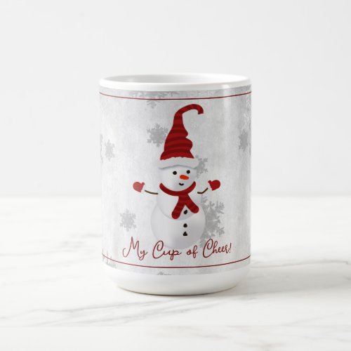 Red Cute Snowman Holiday Mug