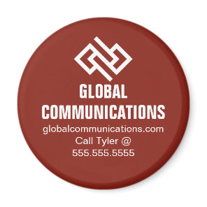 Red Cyber Technology Computer Company Custom Magnet
