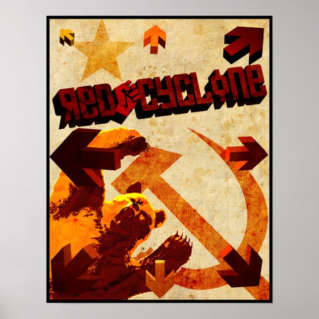 Red Cyclone Poster (Front)