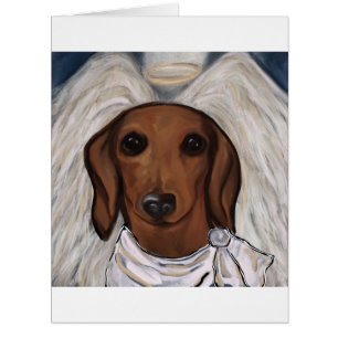 Red Dachshund Cards