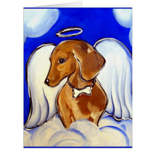 Red Dachshund Cards