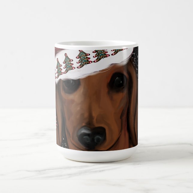 Red Dachshund  Coffee Mug (Center)