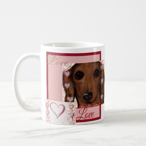 Red Dachshund    Coffee Mug