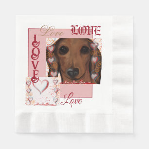Red Dachshund      Napkins