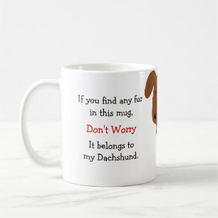 Red Dachshund Owner Humor Coffee Mug