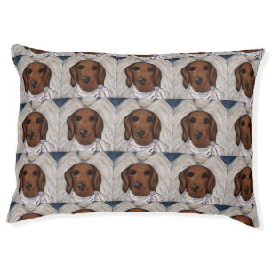 Red Dachshund Pet Bed