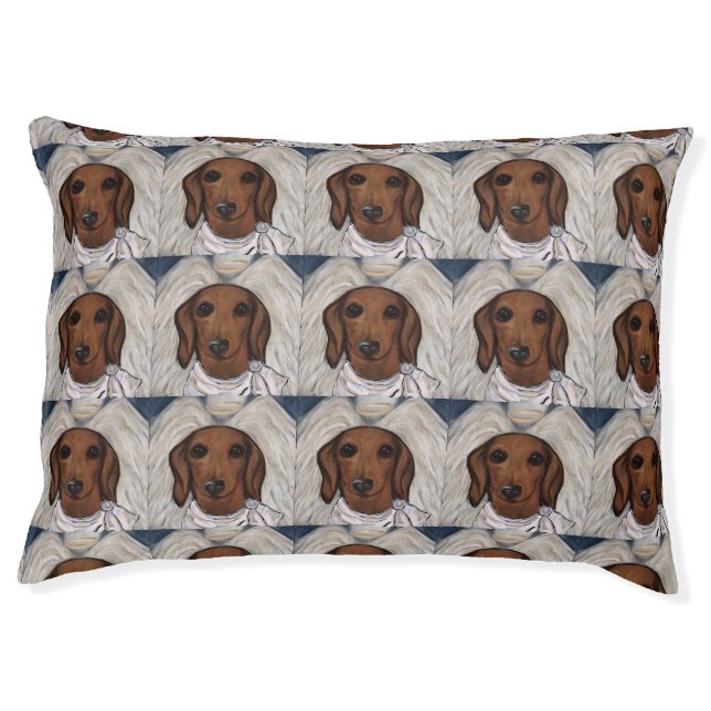 Red Dachshund Pet Bed (Front)