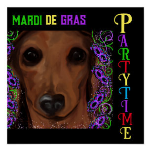 Red Dachshund       Poster