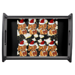 RED DACHSHUND SERVING TRAY