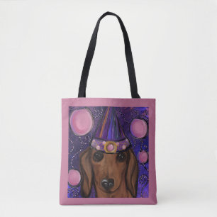 Red Dachshund         Tote Bag