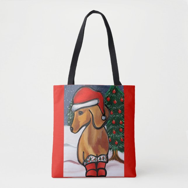 Red Dachshund      Tote Bag (Front)