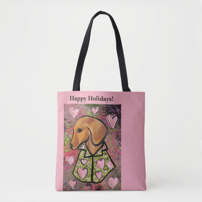 Red Dachshund   Tote Bag (Front)