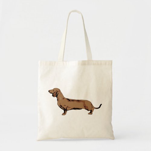 Red Dachshund Tote Bag