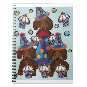 Red Dachshunds Notebook