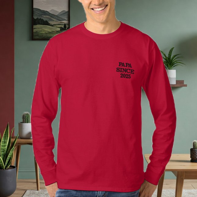 Red Dad SINCE T-Shirt - Perfect Gift for Dad  (Creator Uploaded)