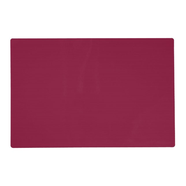 Red Dahlia Brick Maroon Burgundy 2015 Color Trend Placemat (Front)