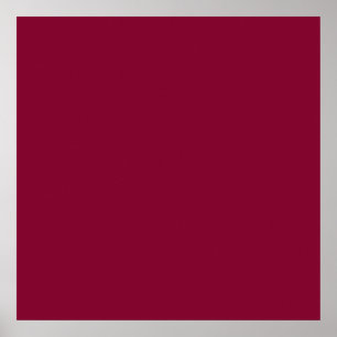 Red Dahlia Brick Maroon Burgundy 2015 Color Trend Poster