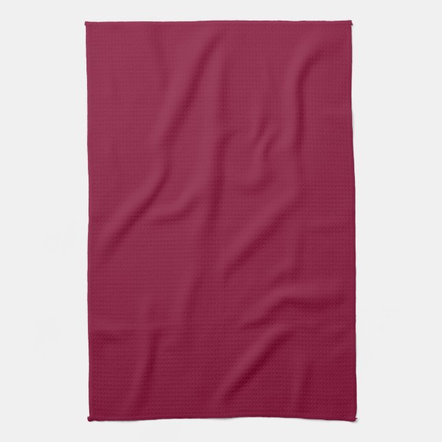 Red Dahlia Brick Maroon Burgundy 2015 Color Trend Towel (Vertical)