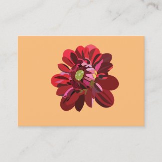 Red Dahlia Flower