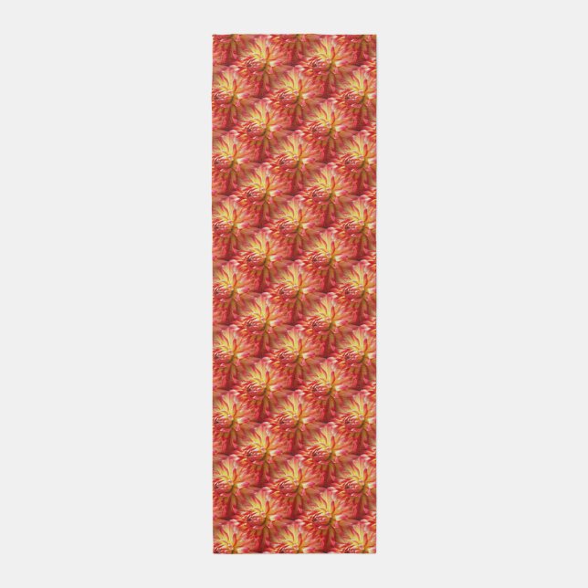 Red Dahlia Flower Nature Pattern  Runner (Front (Vertical))