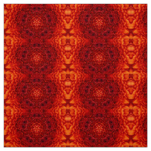 RED DAHLIA FLOWER PETALS FABRIC