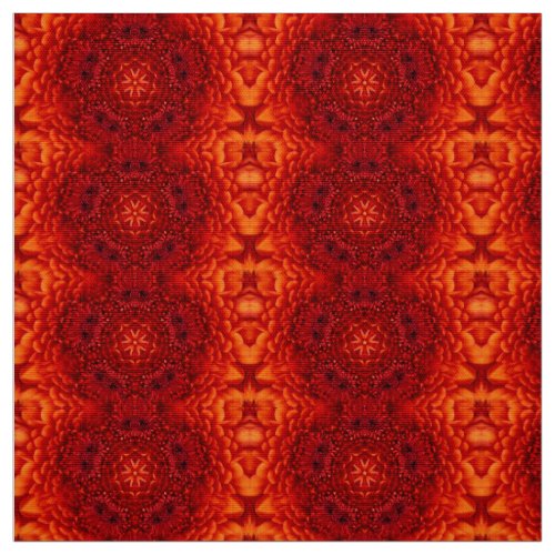 RED DAHLIA FLOWER PETALS FABRIC