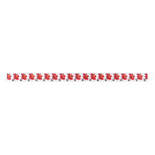 Red Dahlia Flower Ribbon