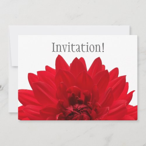 Red Dahlia Custom Announcements