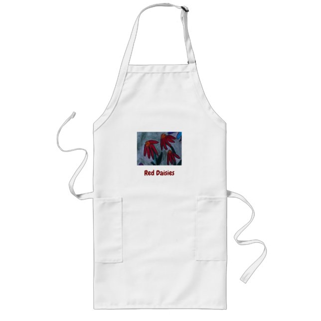 Red Daisies Apron (Front)
