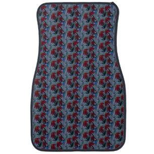 Red Daisies Car Floor Mat