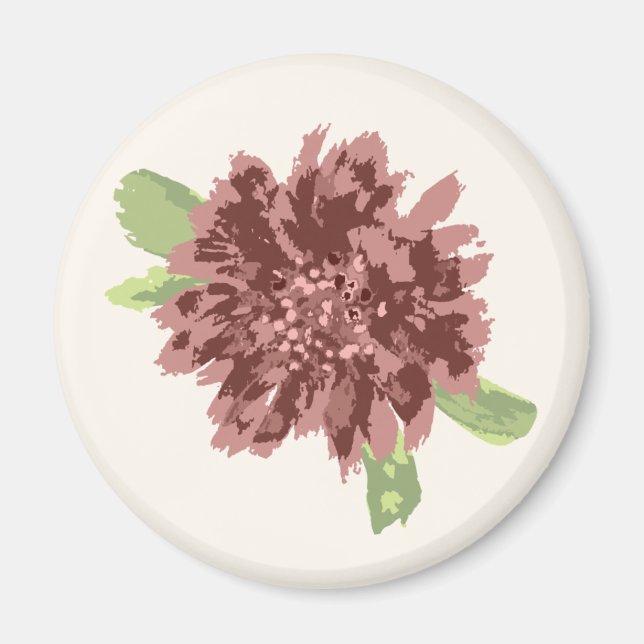 Red Daisies Frame.     Magnet (Front)