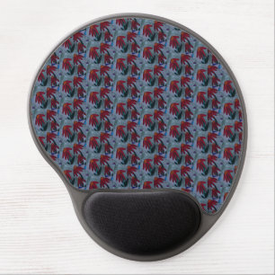 Red Daisies Gel Mouse Pad