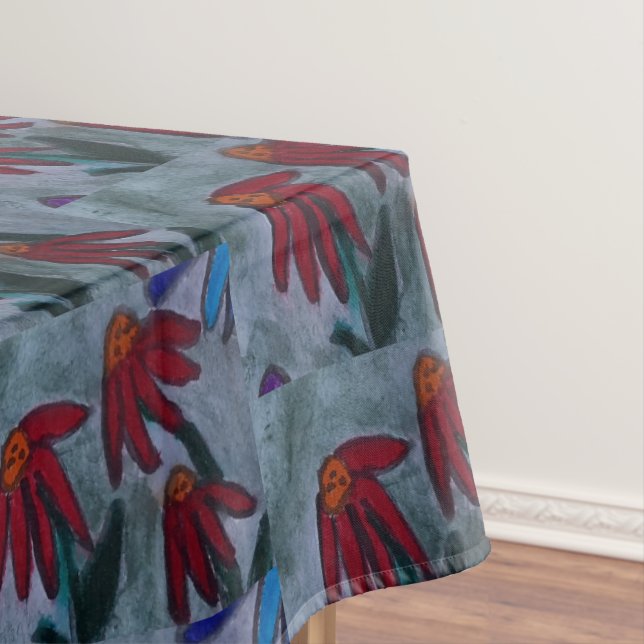 Red Daisies Tablecloth (In Situ)