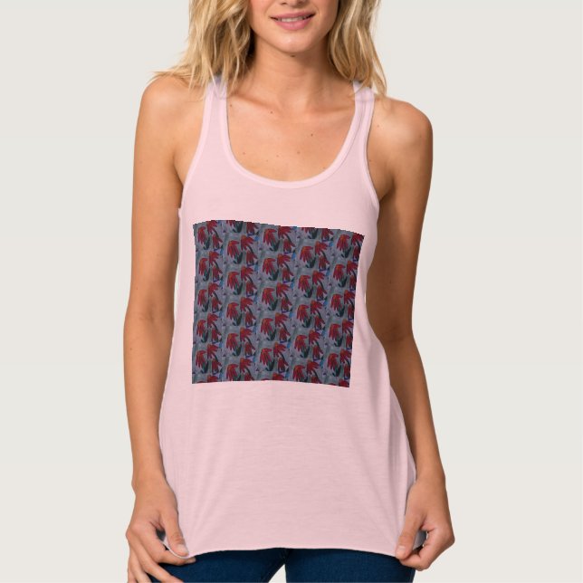 Red Daisies Tank Top (Front)