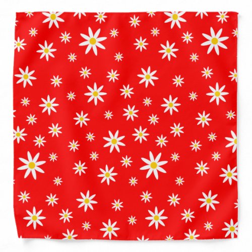 Red Daisy Bandana