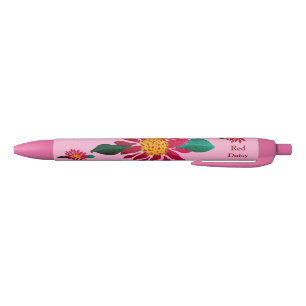 Red Daisy Pen