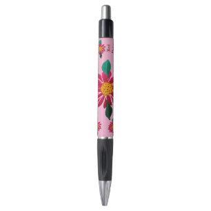 Red Daisy Pen