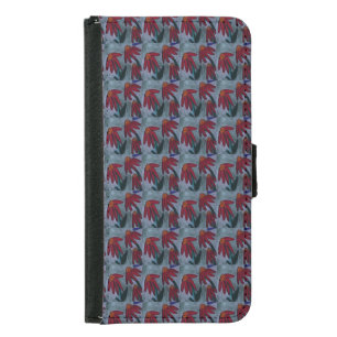 Red Daisy  Samsung Galaxy S5 Wallet Case