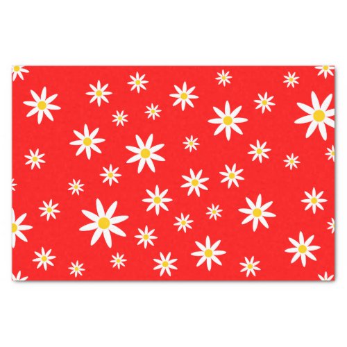 Red Daisy Tissue Paper