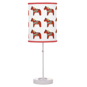 Red Dala Horse Lamp