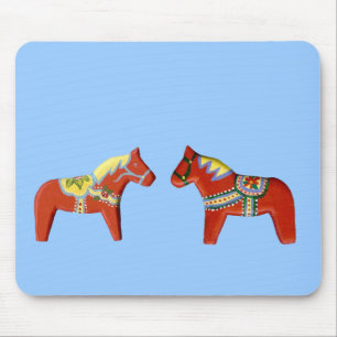 Red Dala Horse Mousepad